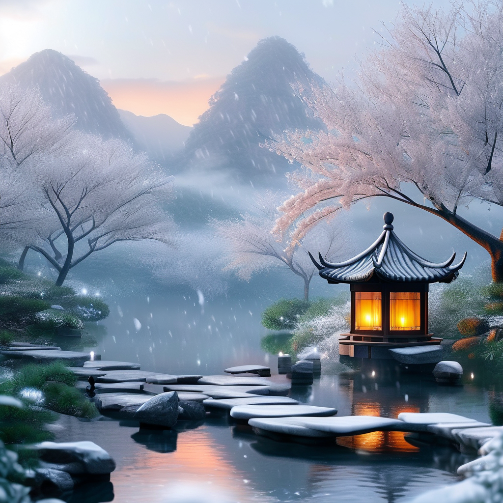 立春时节，人们在纪念馆前寄托思念