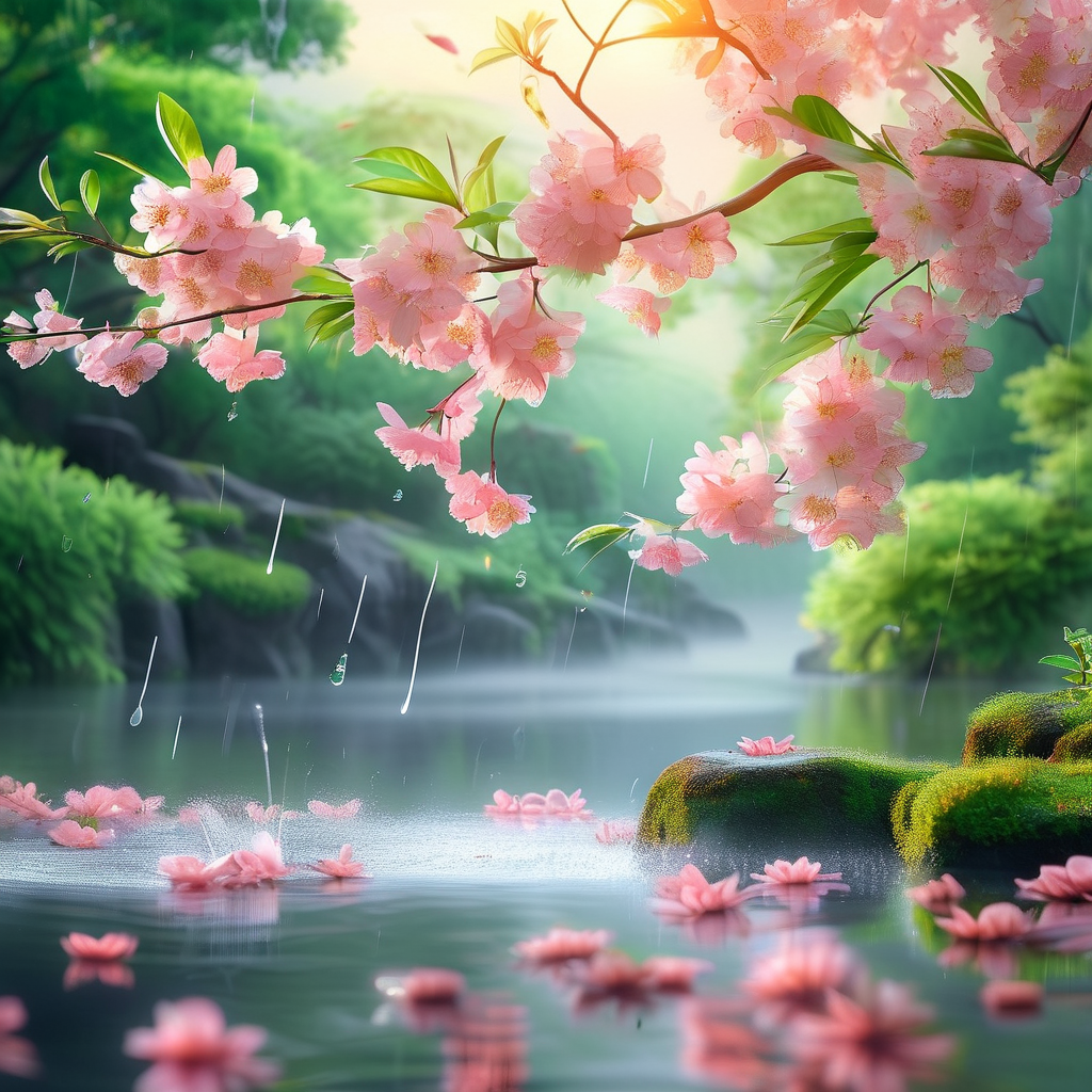 细雨中的宁静回忆