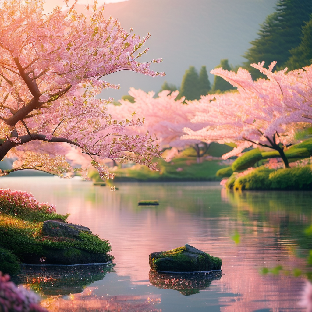 春暖花开，生机勃勃的自然景象