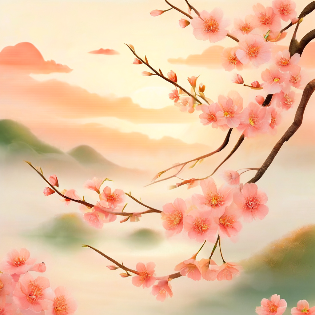 春分时节的田野和柳树，象征春天的生机与思念