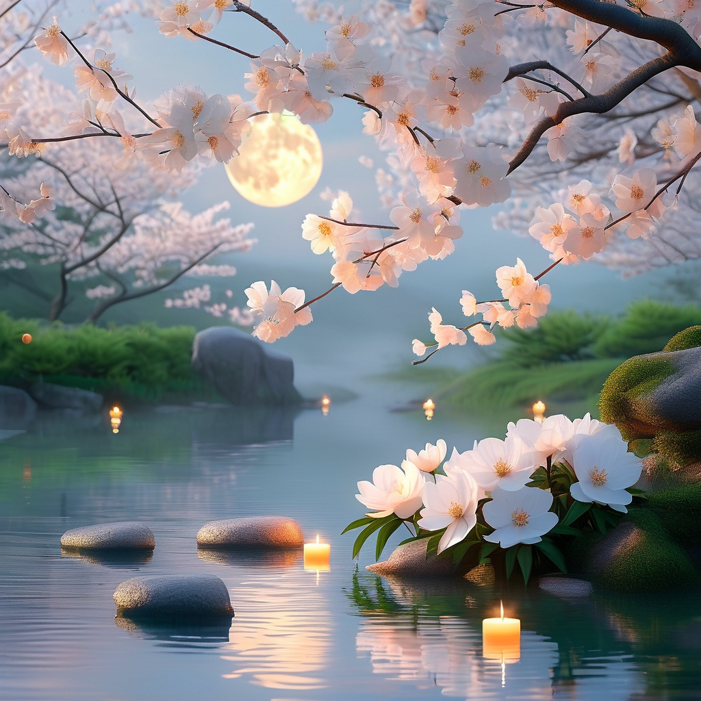 春分时节，花香弥漫，思念随风飘散